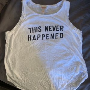 White tank top